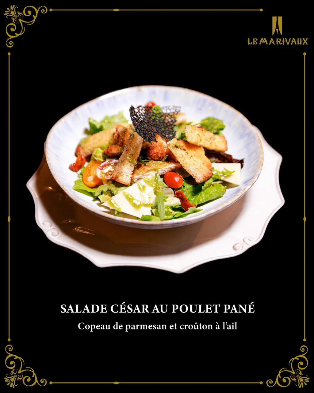 Salade César au poulet pané