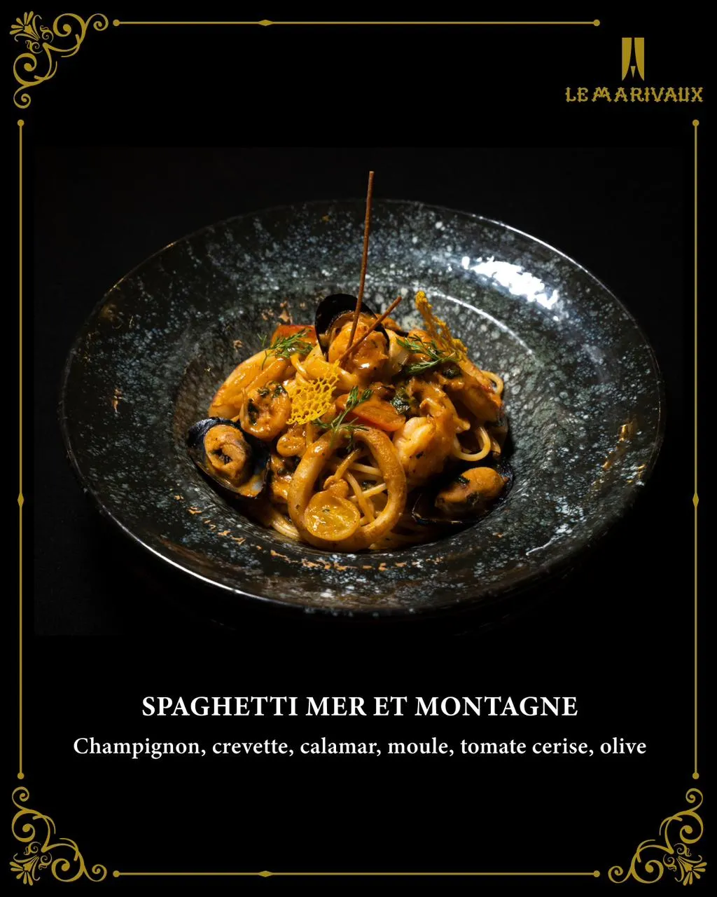 Spaghetti mer et montagne